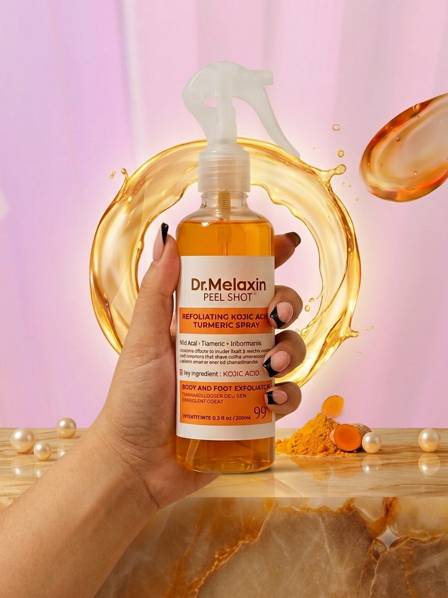 Dr. Melaxin Peel Shot — Spray Exfoliante Corporal Kojic & Cúrcuma